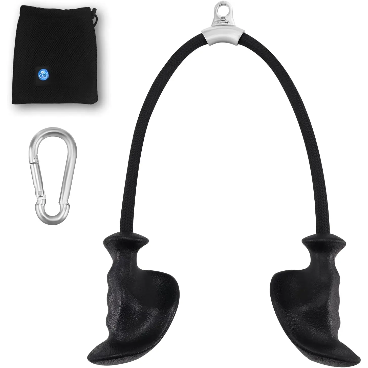 Tricep Rope with  Handles, 36 Inch Tricep Pull Down Rope for  Machine, Pulley System, Triceps Rope  Attachment for Gym, Home