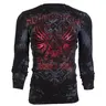 Archaic By Affliction Mens Long Sleeve Thermal Shirt ACHILLES Crewneck