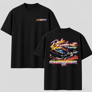 Vintage Dale Earnhardt #3 American Flag Racing Graphic Tee | Retro GM Goodwrench Stock Car Motorsports T-Shirt