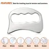 Stainless Steel Fascia Massage Tool, Professional Multi-Functional Muscle Relaxer, Fascia Reliever, Fascia Release Tools, Full Body Use, Shoulder Neck Back Relief, Body Care Tool, Lymphatic Drainage Tool, Home Spa Equipment