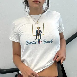 Benito Bowl Halftime Baby Tee, Puerto Rico Pava Platano Football Crop, Bunny Fan Gift