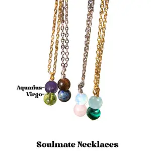 Soulmate Zodiac Crystal Necklaces - Customizable Exquisite Trendy Pendant