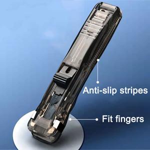 2 Pcs Handheld Reusable Creative Stapler Push Stapler Clips Paper Clamp ...