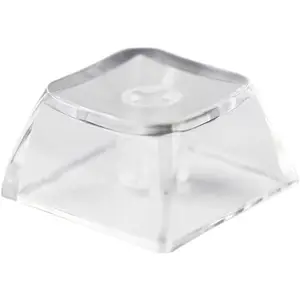 Blank  Transparent Keycaps PC Material 1U XDA Profile Keycap for MX switches Mechanical Keyboard Backlit (XDA Transparent, 20 count)