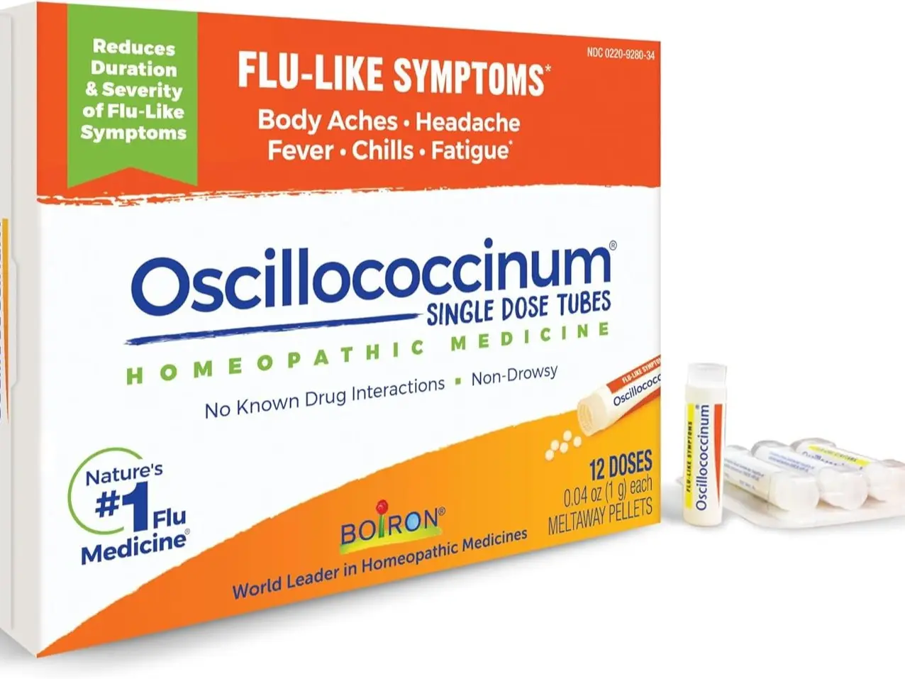 BOIRON Oscillococcinum Flu-Like Symptoms 12 doses MELTAWAY PELETS
