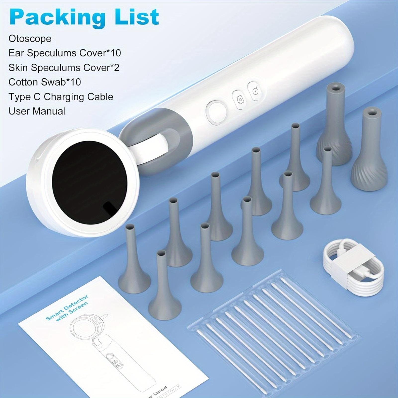 HD Visual Ear Wax Removal Tool, Otoscope Camera Ear Cleaner with LED Light, Safe Ear Cleaning Kit for Adults, Kids, Pets