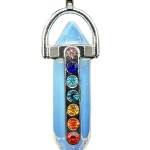 Opalite 7 Chakra gemstones charm