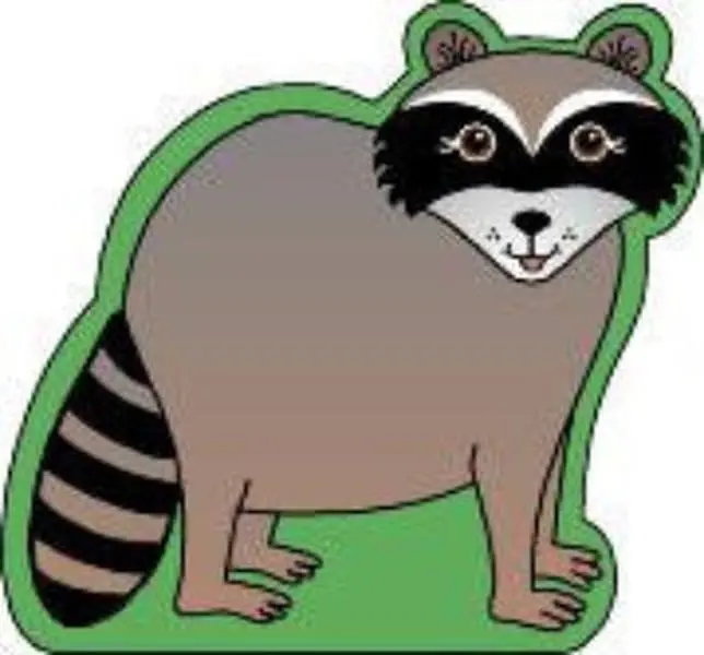 SHAPES ETC. Large DIY Detachable Notepad - Raccoon Design Office Stationery for Computers & Office Equipment Use