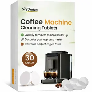 PChoice Coffee Machine Cleaning Tablets 30 Count – Descaler & Mineral Buildup Remover, Compatible with Ninja, Delonghi, Nespresso, Keurig & All Coffee Makers