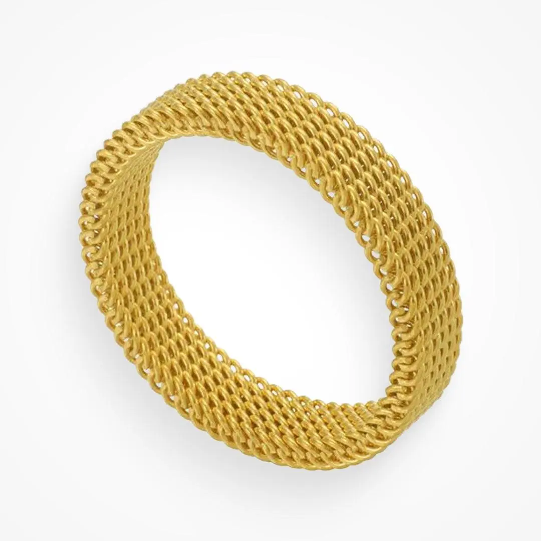 EVRY JEWELS Gold or Silver Plated Women's Hypoallergenic Maze Ring