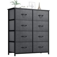 8 Drawers- Black + Grey