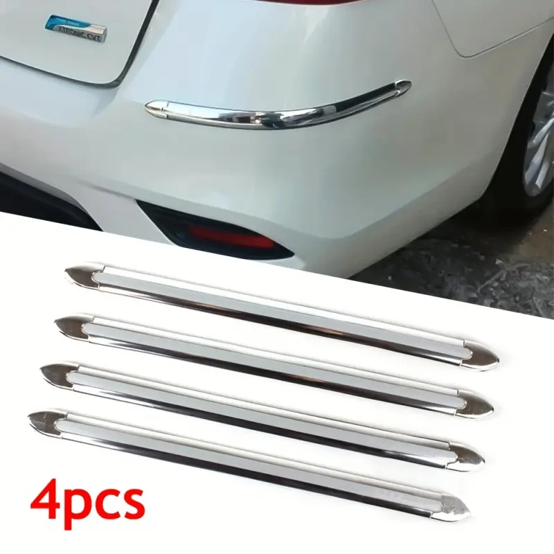 4pcs Car Edge Guard Strips, Bumper Protectors, Anti-Scratch Guardrail for Bumper Collision Protection, Automotive Accessories