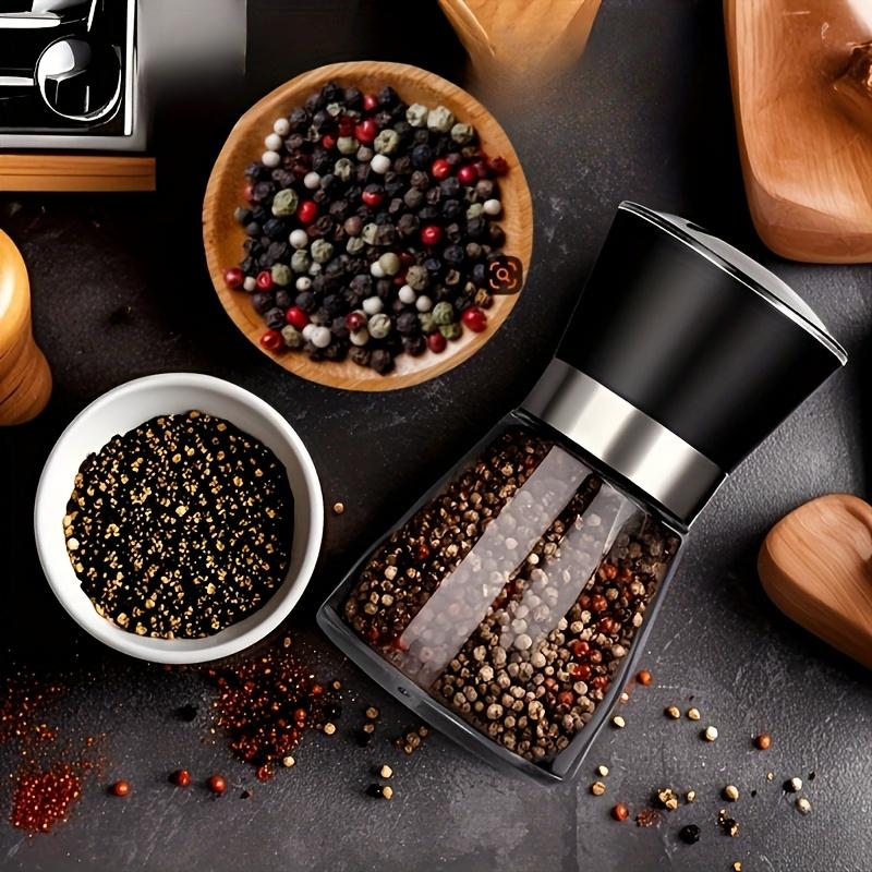 Stainless Steel Pepper Grinder Manual Salt and Pepper Mill Adjustable Coarseness Kitchen Spice Grinder