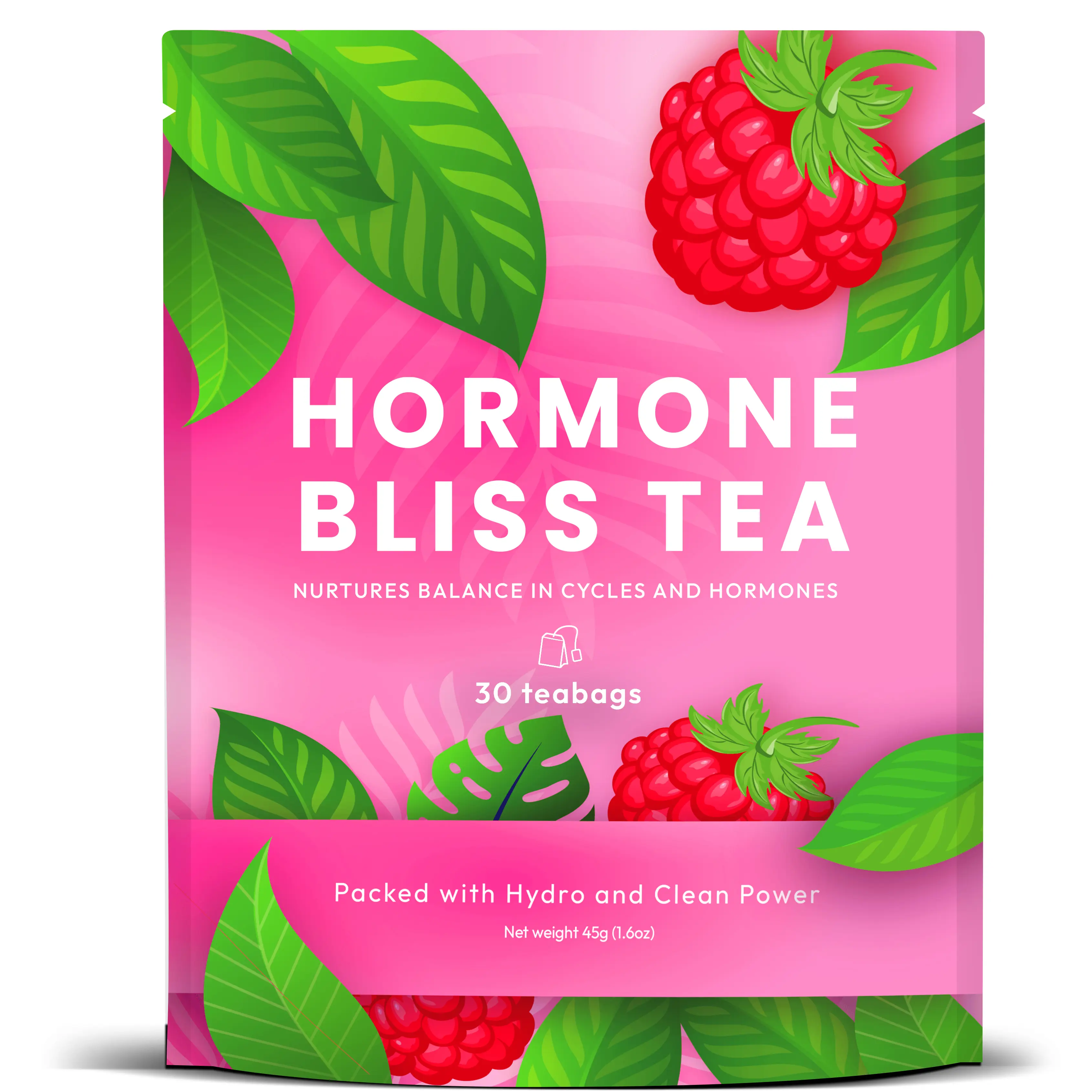 Hormone Bliss Tea – Organic Blend for Hormone Balance Natural Herbal Tea for Women, Menstrual & PMS Support with Raspberry Leaf, Spearmint & more | 30 Tea Bags Healthy Kidney Tea Calm Balancing Tea