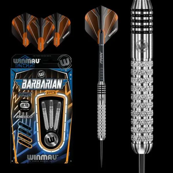 Winmau Barbarian Steel Tip Dart Set 20 gram Inox Steel