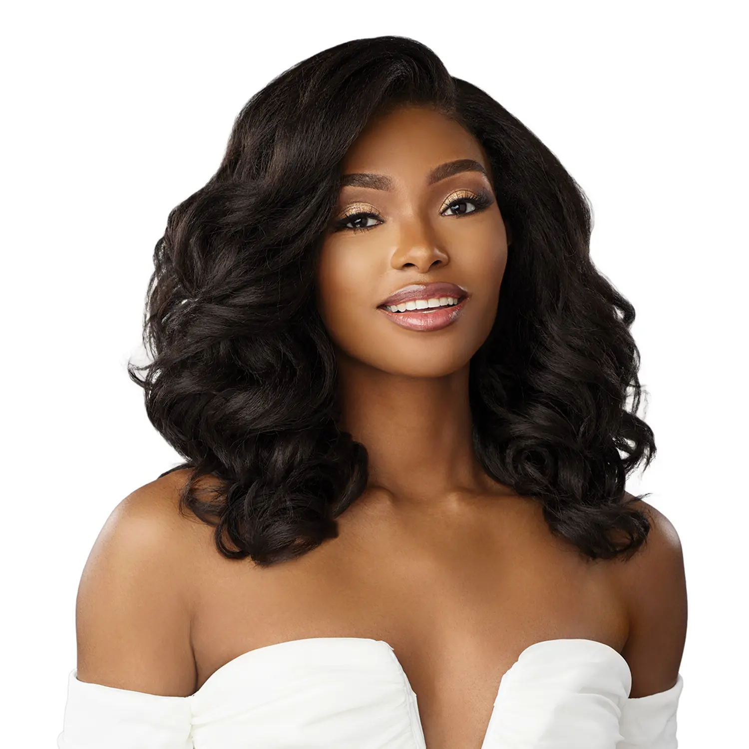 Sensationnel Synthetic Hair Lace Front Wig, BareLace Glueless 13X6 Unit, 12in, Synthetic Hair Wigs