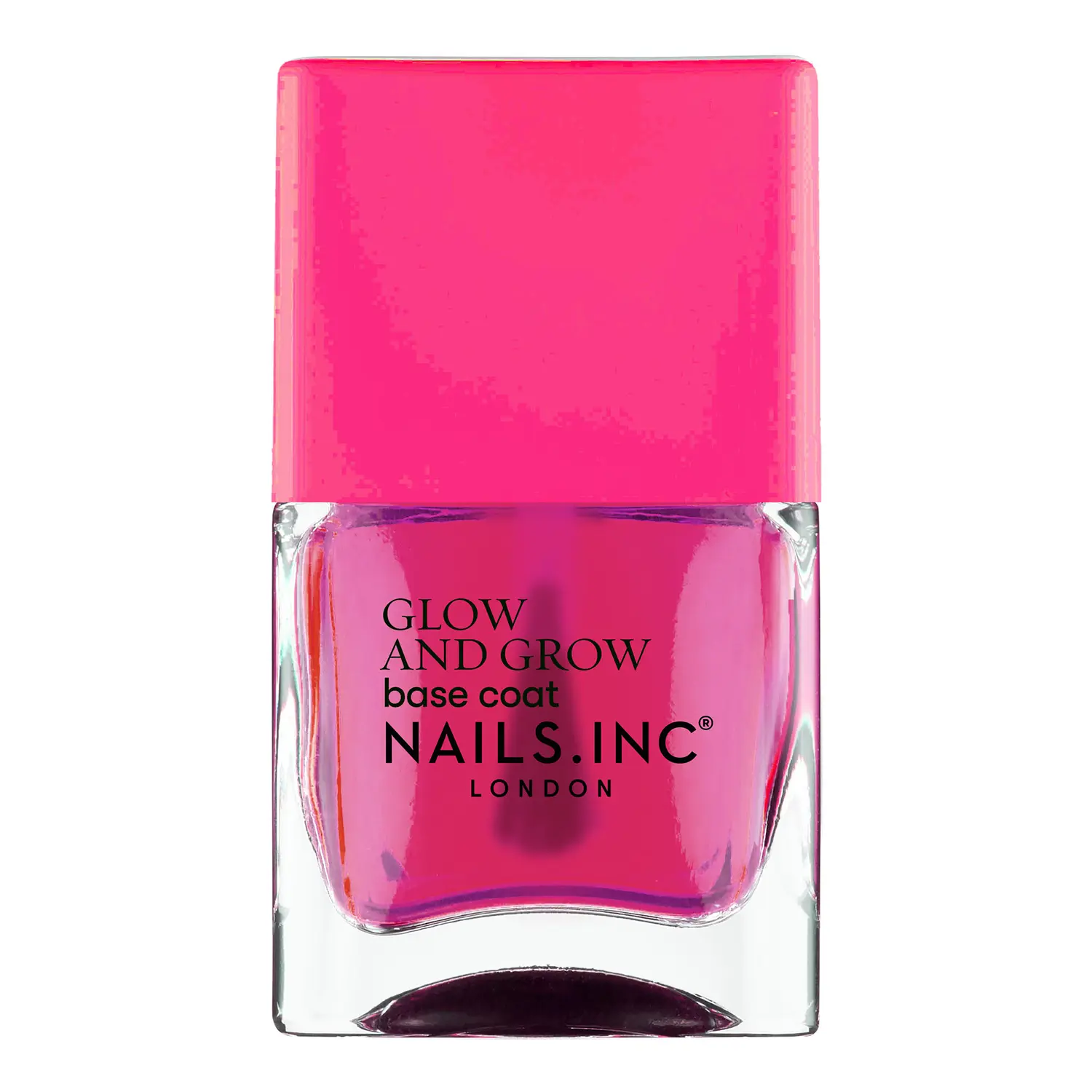 Nails Inc 45 Second Speedy Gloss Pink Glow Base Coat Sienna Pink