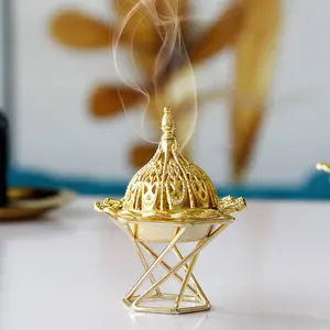 Elegant Incense Burner Set, Bakhoor Burner, Ramadan Decoration Hollow Crown Design, High-End Aromatherapy Gift, Home Fragrance Healing, Calming Home Fragrance, Scented Home Fragrance