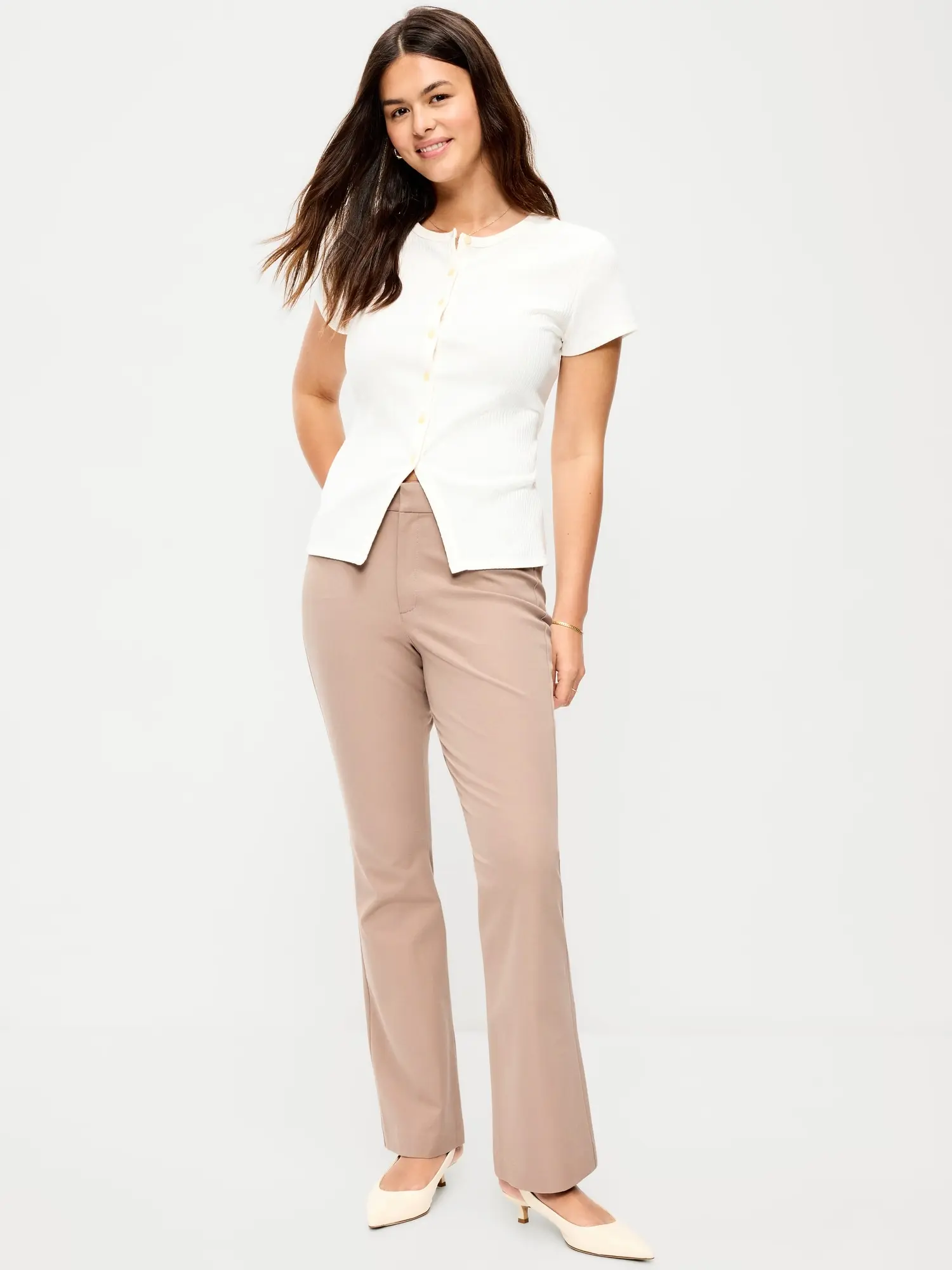 Old Navy Women's High-Waisted Pixie Flare Pants