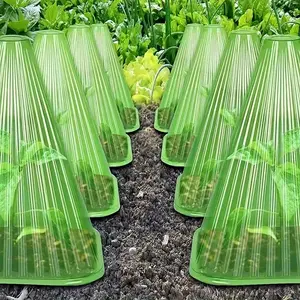 26pcs Reusable Seedling Protection Covers, Transparent Plant Bell Jars for Home Plants, Protects Plants From Birds Frost Damage