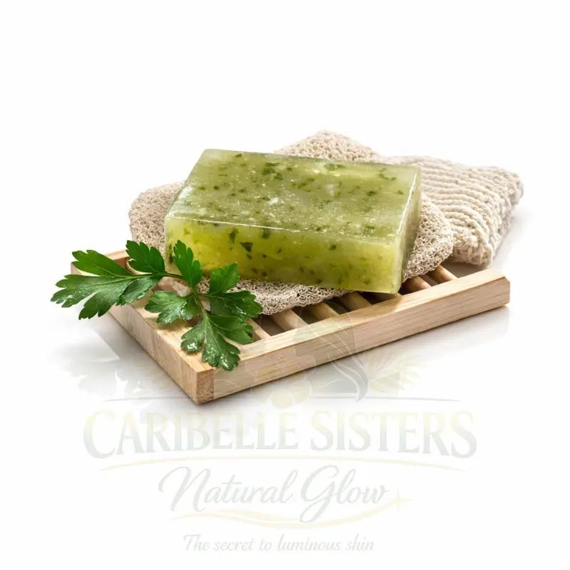 PERSIL Gentle Cleansing Soap with Fresh Parsley & Natural Herbs - Caribelle Sister US Body Care Glycerin Cleanser, Hydrating & Refreshing Face & Body Wash (24 Months Shelf Life)