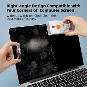 Keyboard Cleaning Kit Laptop Cleaner, 10-in-1 Computer Screen Cleaning Brush Tool, Multi-Function PC Electronic Cleaner Kit for iPad iPhone Pro, Earbuds, Camera Monitor, All-in-One with Patent Microfiber Cloth screencleaner Lens Mechanical Smartphone
