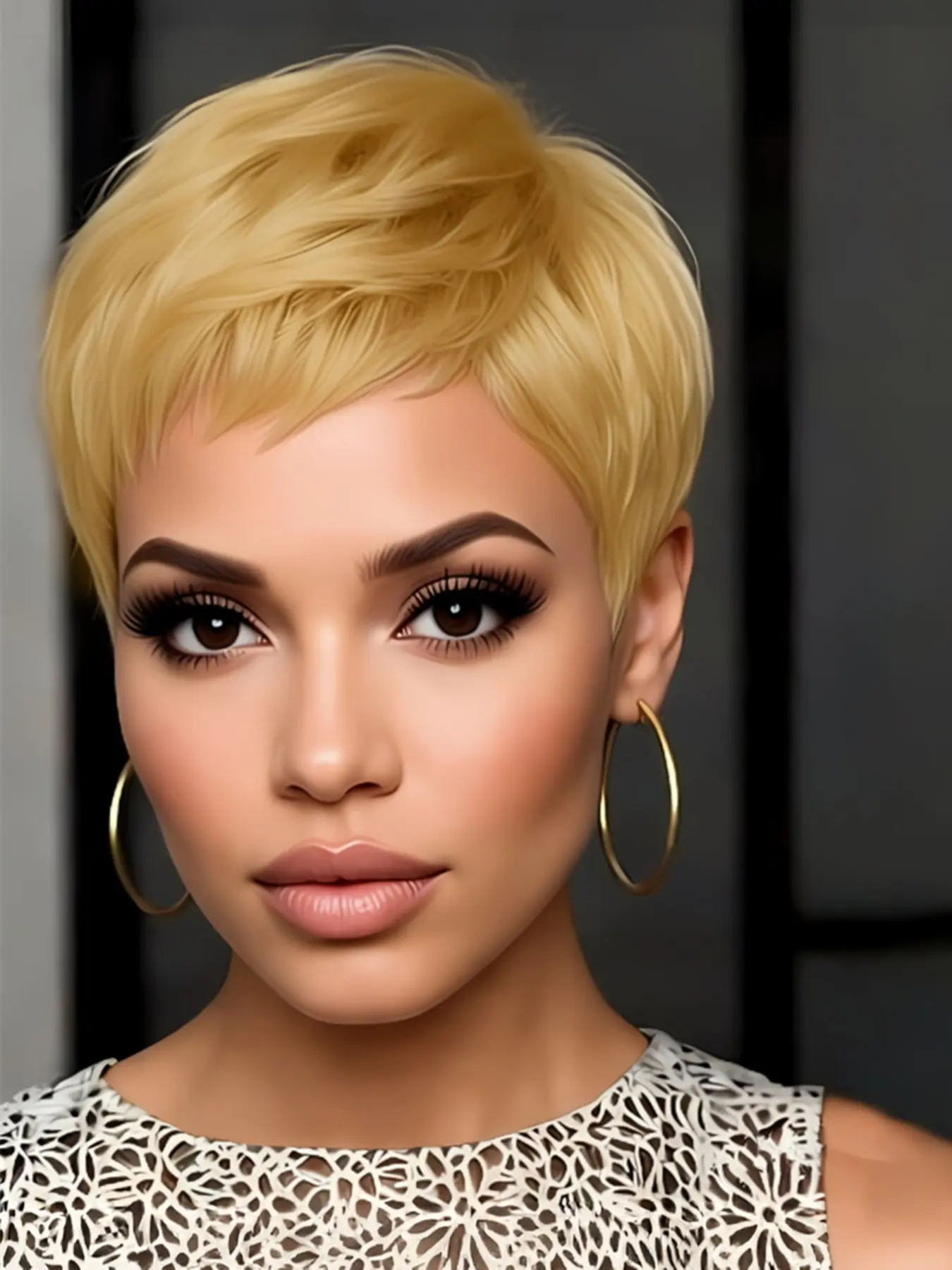 150% Denisty pixie cut human hair wigs for women daily party cosplay use wig machine made short burgundy  natural black color straight layered pixie wig