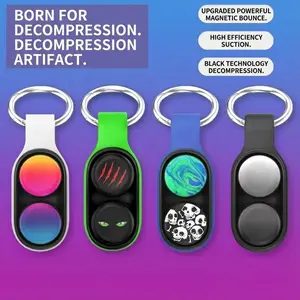 Bag Charms & Stress-Relief Keychains - Double Functionality, Multiple Colors, Ideal for Unwind & Versatile Use - Perfect for Keys or Bag Decor