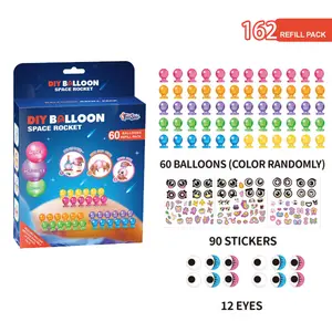 Refills of DIY Magic Sticky Balloon With Pump, Model bouncy balloon kit Refills