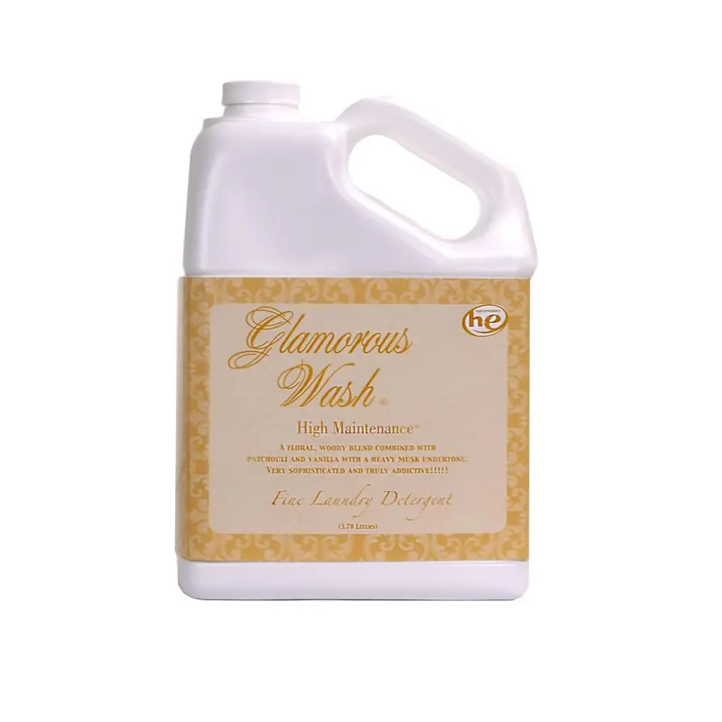 Tyler Candle Company Glamorous Wash High Maintenance Premium Laundry Wash - Concentrated Laundry Detergent, Vanilla Floral-Woody Patchouli Musk Scent, All Natural, Hypoallergenic, Biodegradable Hand & Household Cleaner, 3.78L/128oz