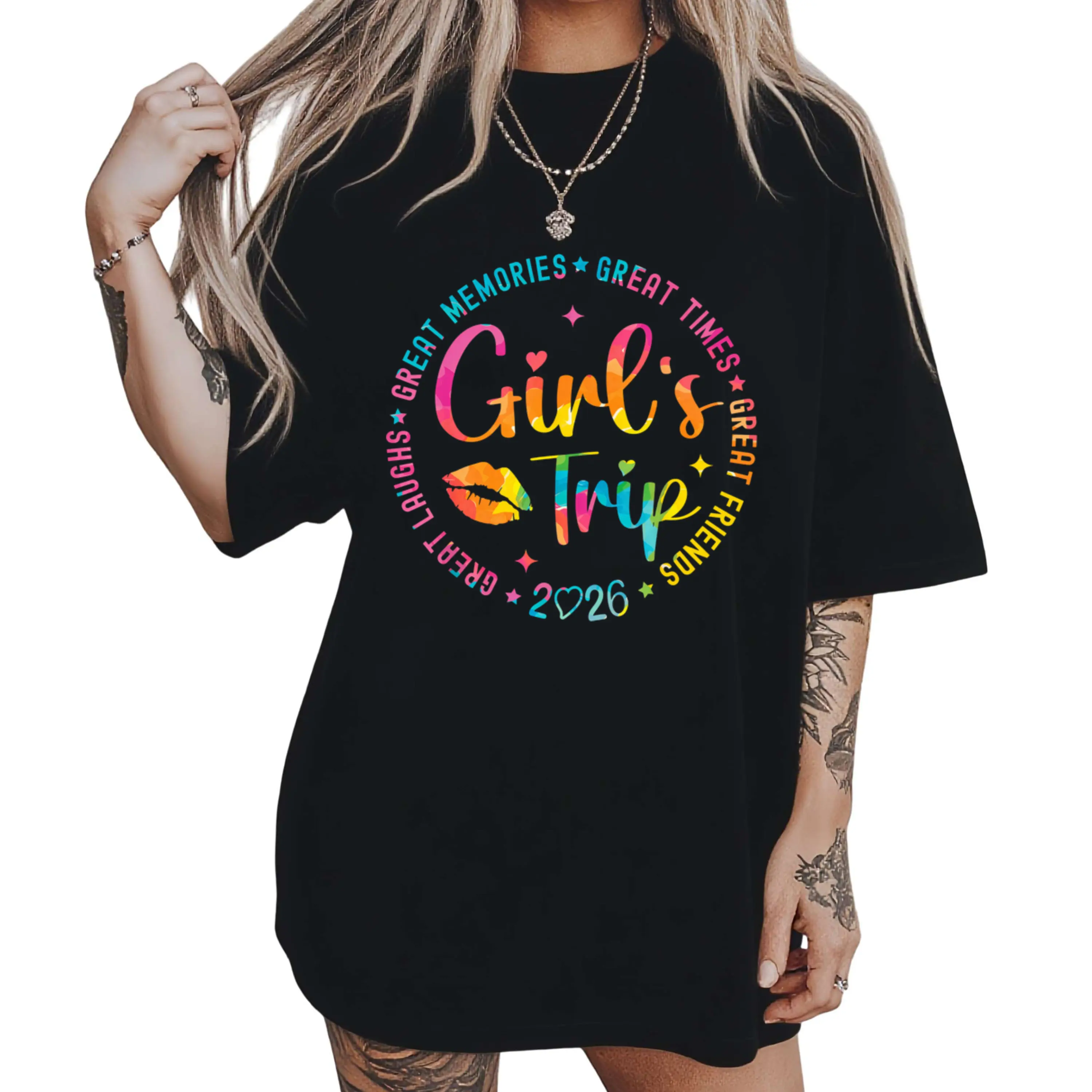 Classic Unisex Cotton Tee – Girls Weekend Trip 2026 Memory Shirt