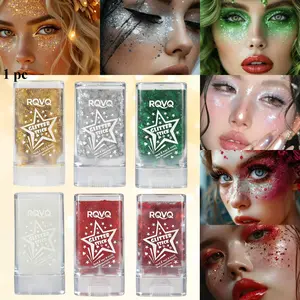 Glitter Stick Gel - Effortless Rotating Dispenser, Intense Sparkling Luster | Versatile High-Pigment Shimmer for Face, Body, Hair & Party Looks