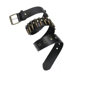 Punk Fashion Bullet Belt - PU Leather Belt for Men & Women - Stylish & Versatile Accessory for Bold Fashion Statements