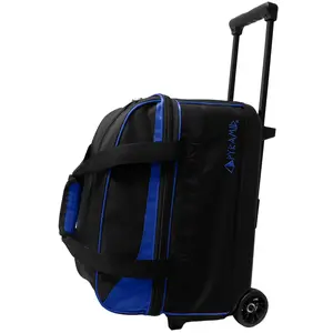 Pyramid Prime Double Roller Bowling Bag (Black/Royal Blue)