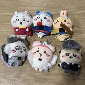 Anime Chiikawa Daiyogen Kawagoe Rickshaw Series 2026 Usagi Hachiware Momonga Plush Doll Gift New Cartoon Kawaii Gift for Friends
