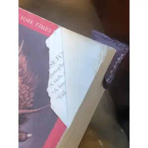 Handmade Leather Corner Bookmark
