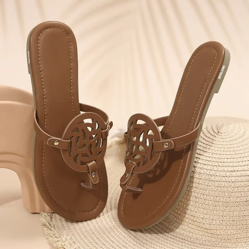 Womens Flat Sandals Flip Flops Casual Slip on Comfortable Thong Beach Sandal for Women Dressy