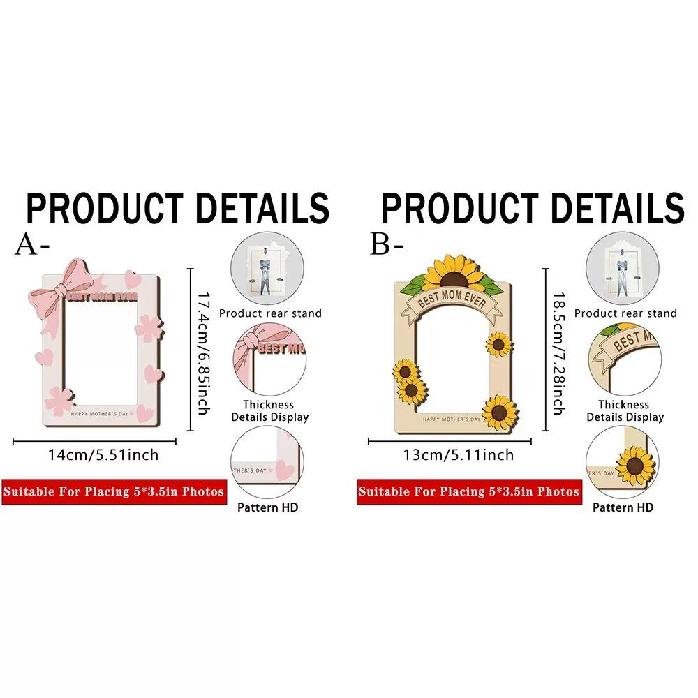 Mother's Day Best Gift for Mom Wooden Display Frame ,Commemorative Keepsake Gift from Son or Daughter to Mother