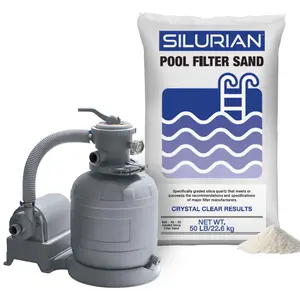 U.S. Silica SILURIAN 20 Grade Pool Filter Sand & Funsicle 12" Sand Filter Pump