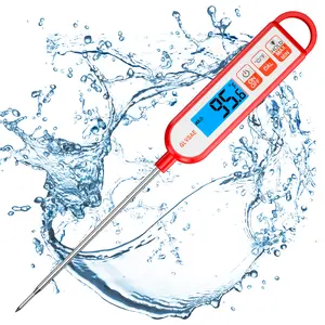 Digital Meat Thermometer | Digital Food Thermometer for Cooking Bread Baking | Food and Water Temperature Measurement | Instant Read with Waterproof Display with Backlit for Food, Meat, Milk, Liquid, Candle