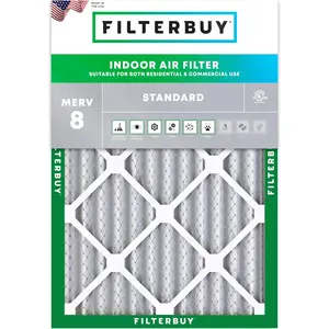 Filterbuy 19x23x2 Air Filter (1-Pack), Pleated MERV 8 Dust Defense HVAC AC Furnace Air Filters (Actual Size: 19.00 x 23.00 x 2.00 Inches)