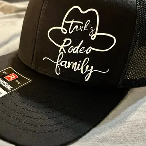 Tanks Rodeo Family Black on Black trucker hat