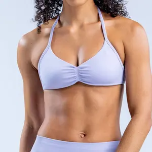 DFYNE Impact Strappy Sports Bra for Women High-Impact Support Halter Open Back Padded Comfort Breathable Fabric Ideal for Yoga Gym Workout Daily Active Wear