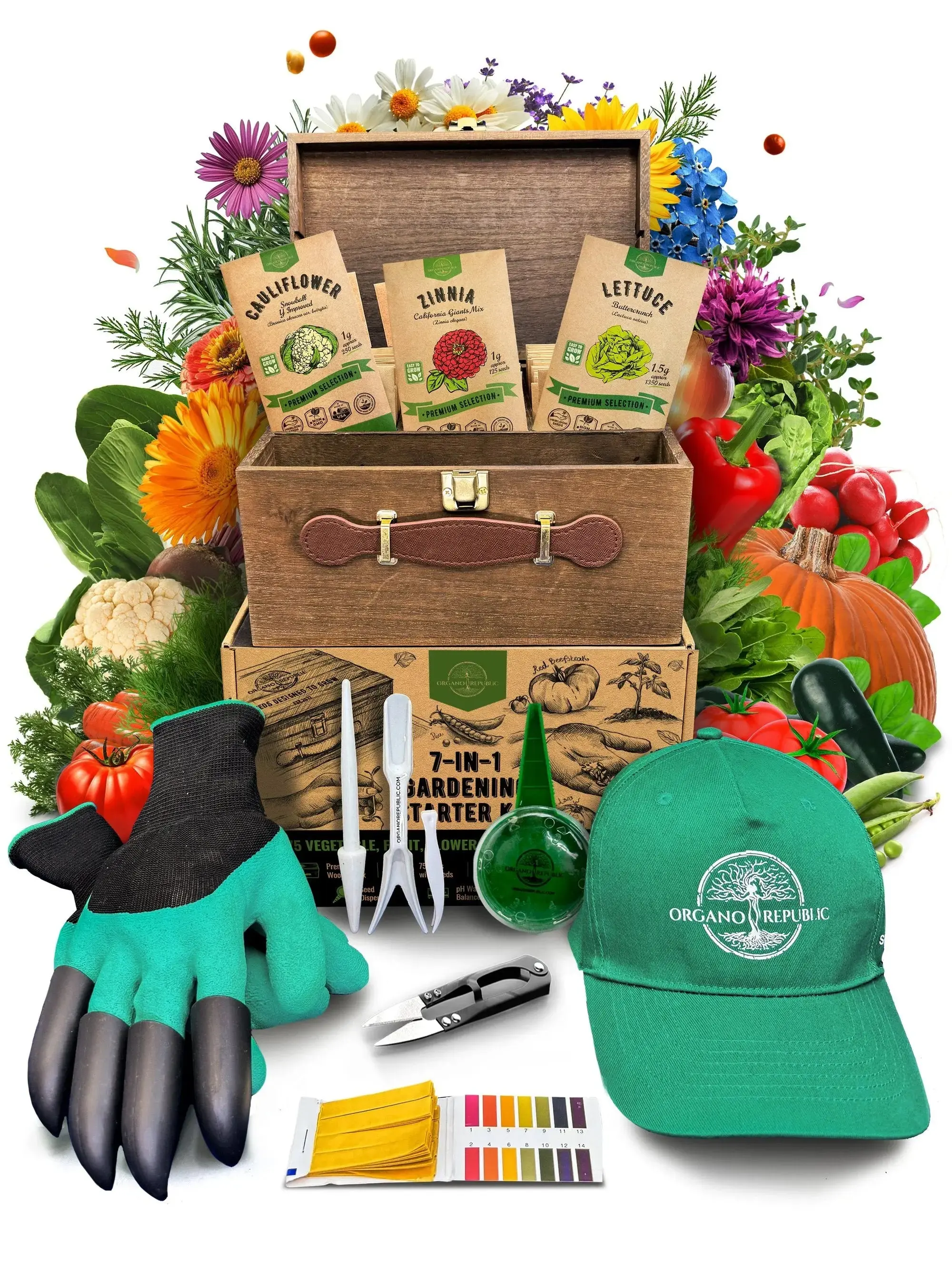 75 Herb & Vegetable Seeds Variety Pack Garden Seed Starter Kit Over 47,380 Non-GMO Heirloom Seeds for Planting Vegetables and Herbs Gardening Supplies Survival Kit with Tools and Storage Box