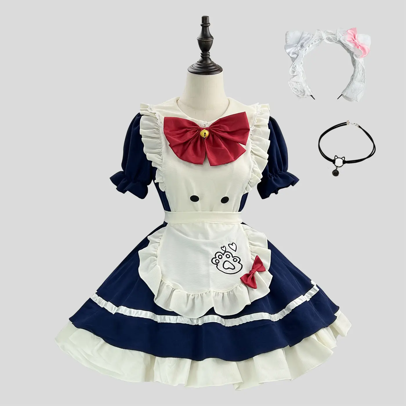 Navy blue+headwear+headpiece