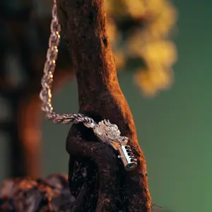 Dragon Head Rope Chain Necklace – .925 Sterling Silver