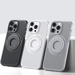 Magnetic Charging Phone Case, 1 Count Hollow Cooling Phone Protective Cover, Fully Edging Drop Resistance Design Phone Protective Case for iPhone