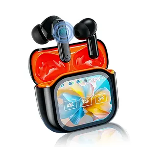 Wireless Earbuds with ANC Noise Cancelling,Touch LED Display,Long Battery Life,Bluetooth Headphones,Earphones,Hi-Fi Stereo for Sports,Gaming & Travel Audio