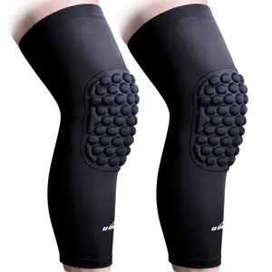 Basketball Knee Pads Compression Leg Sleeves For Volleyball Wrestling Sports Sleeve Anti-Collision Honeycomb basketball accessories Athletic Safety