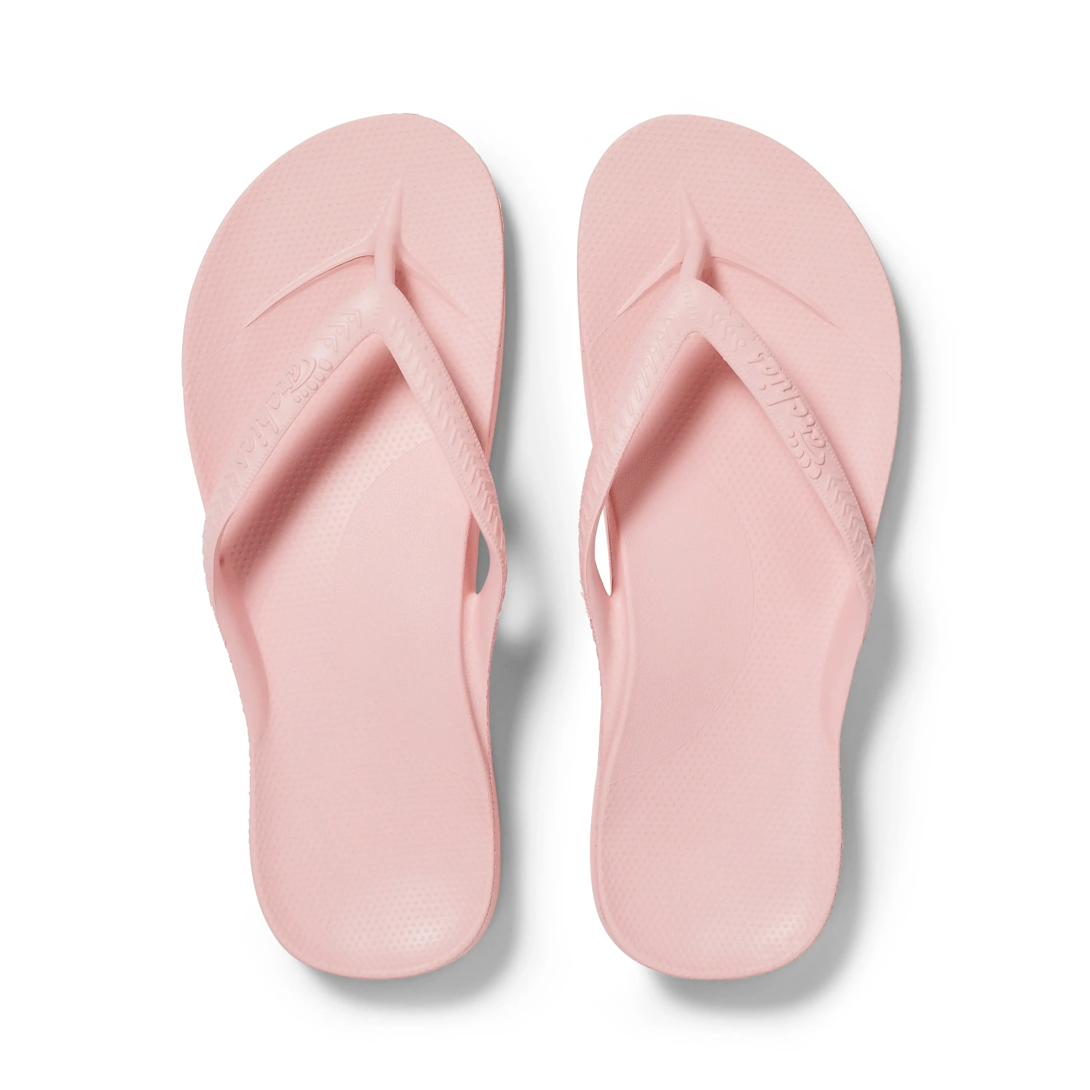 ARCHIES Pink Arch Support Flip Flops for Men & Women – House Slippers & Indoor Sandals with Cushioned Footbed – Lightweight One-Piece Thongs for Post-Shower, Home & All-Day Walking Comfort